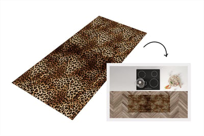 Keukenloper - Loper keuken - Luipaard - Patronen - Dieren - 120x50 cm - Keukenloper vinyl