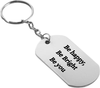 Akyol - be happy be bright be you sleutelhanger - Quotes - familie vrienden - cadeau - 54 x 29mm