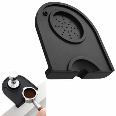 Tomec® Tampermat Zwart – Tampingmat voor Espressomachine, Tamper en Thuisbarista