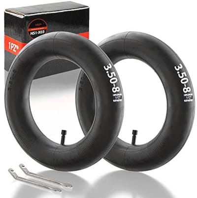 Slang 3,50/4,00-8 met ventiel TR13 voor Banden, Kruiwagen, Grasmaaier, Tuin en Gazontractor - 2 Stuks
