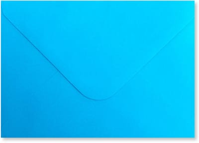 25 Luxe B6 Enveloppen Ijsvogel Blauw - 12,5 x17,5 cm - 110 Grams - 125x175mm - Puntklepsluiting