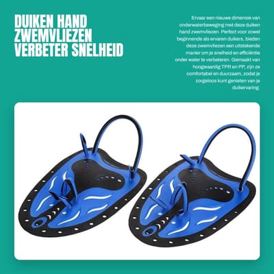 Dailygoods- Handpaddle Verstelbaar - Duikhandvin - Duurzaam - TPR/PP - Hydrodynamisch Ontwerp - Verbeterde Zwemsnelheid - Zwemvinnen