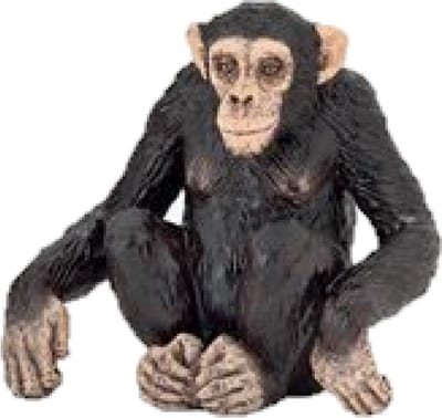 Speelfiguur - Aap - Chimpansee - 4cm