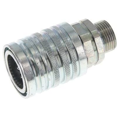 Stalen DN 12.5 Hydraulische Koppeling Snelkoppeling 15 mm L Knelring ISO 7241-1 A/8434-1 D 20.5mm