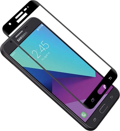 DrPhone J7 2017 (J330) Glas 4D Volledige Glazen Dekking Full coverage Curved Edge Frame Tempered glass Zwart - Official
