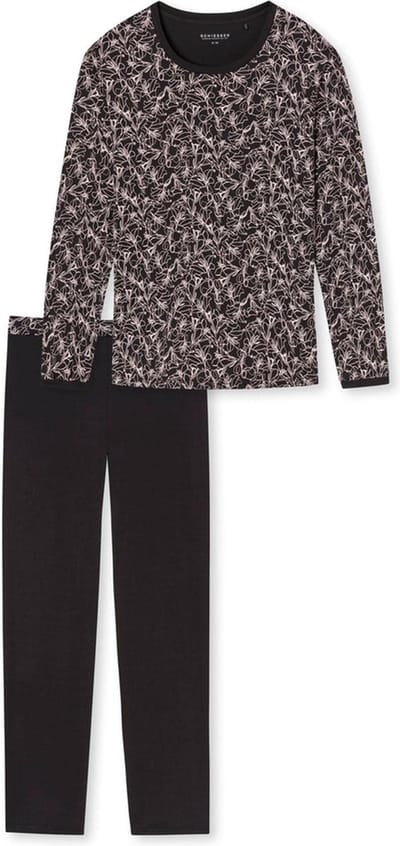 Schiesser – Simplicity – Pyjama – 175544 – Black Print - 38