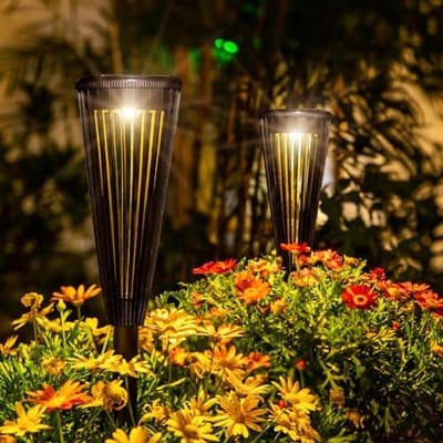 Tuinverlichting op zonne-energie - 4 stuks LED buitenlampen - Waterdicht en automatisch aan/uit