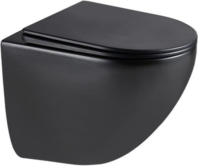 Dailygoods- Wandtoilet met soft-close toiletbril - Spoelrandloos - Krachtig Tornado spoelsysteem - Compact design - Hoogwaardig keramiek - Onderste deel volledig afgedicht - Toilet