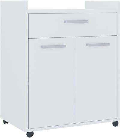 Vicco Ansel Rolcontainer – 60 x 40 cm met laden Wit