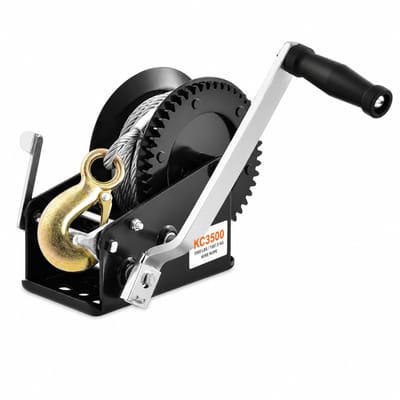 Sello! handlier – staalkabel – tweerichtingratel – 4:1 / 8:1 – maximale trekkracht 1500kg – ergonomische handgreep – 10 meter