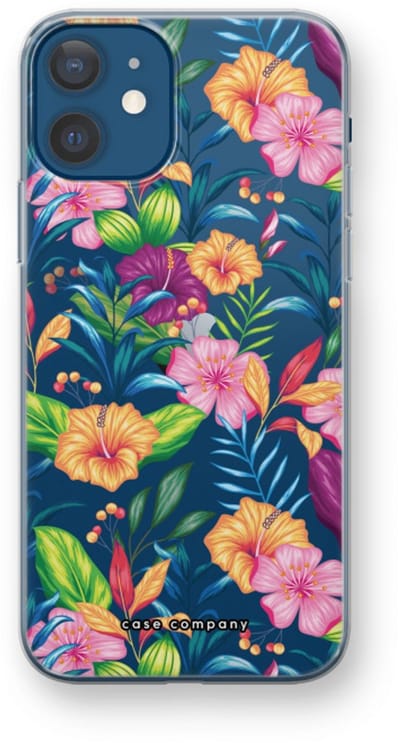 Case Company® - Hoesje geschikt voor iPhone 12 mini hoesje - Tropisch 2 - Soft Cover Telefoonhoesje - Bescherming aan alle Kanten en Schermrand