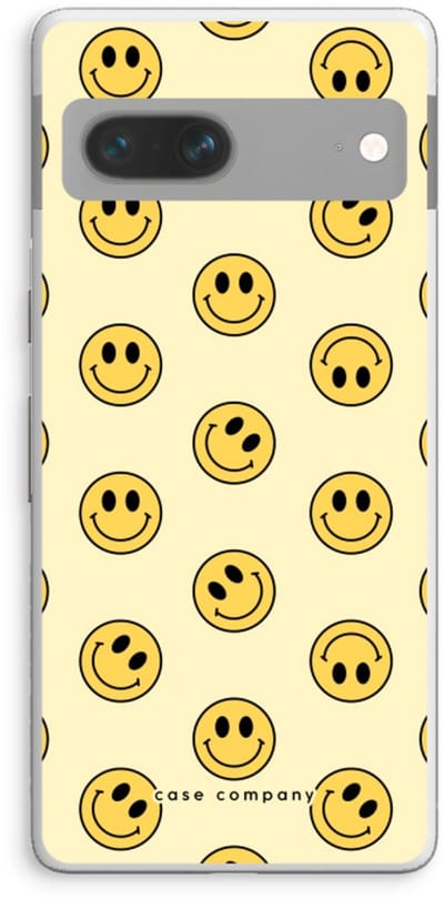 Case Company® - Hoesje geschikt voor Google Pixel 7 hoesje - Smiley N°2 - Soft Cover Telefoonhoesje - Bescherming aan alle Kanten en Schermrand