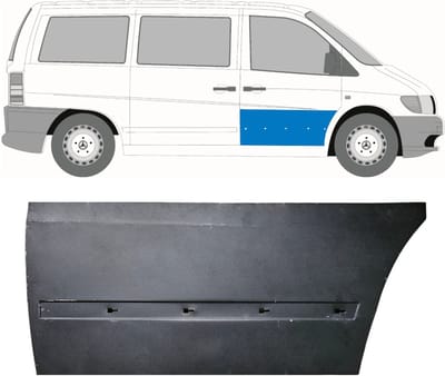Reparatiepaneel voor deur voor Mercedes Vito I W638 1996-2003 / Rechts