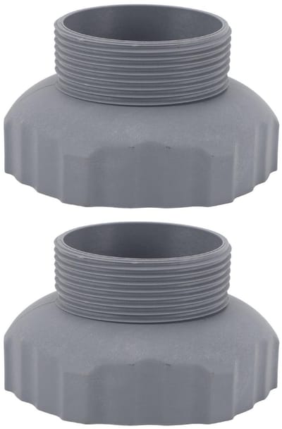 Dailygoods - Zwembadslangadapter - 2 stuks - Perfect voor bovengrondse zwembaden - Kunststof - Zwembadaccessoire - Optimale aansluiting - Geschikt voo...