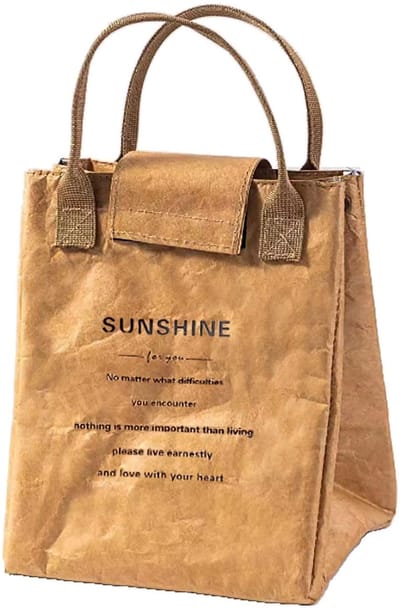 Dailygoods - Lunchtas voor dames en heren, gemakkelijk te reinigen, herbruikbare lunchtas, geïsoleerde lunchtas, waterafstotend, thermische voering en duurzame stoffen, eenvoudig design