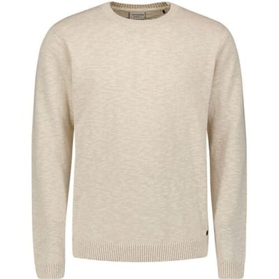 No Excess Pullover crewneck slub with linen desert