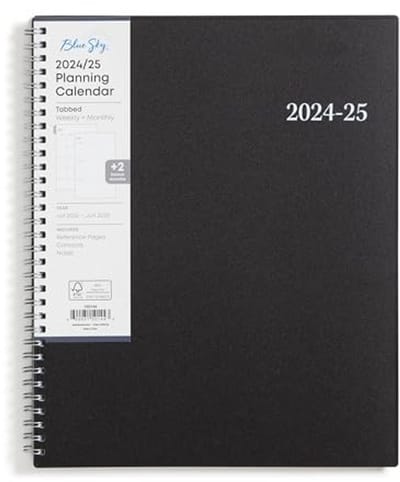 Wekelijks en maandelijks schoolagenda 2024-2025, 21.5 x 28 cm, flexibele kaft, spiral binding
