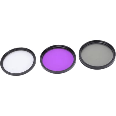 CPL FLD Camera Lens Filter Kit 3-in-1 Circulair Polariserend Fluorescerend Lensbeschermingsfilter voor 52mm Camera Lenzen