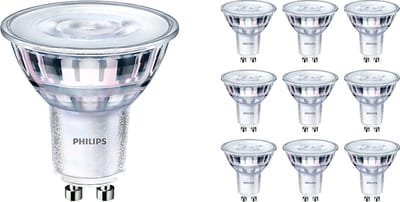 Voordeelpak 10x Philips Corepro LED Spot GU10 PAR16 4W 350lm 36D - 840 Koel Wit | Vervangt 50W