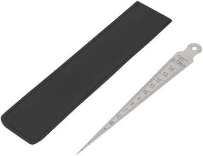 Dailygoods- Voelermaat Roestvrij Staal 0-15mm - Taps Toelopende Liniaal - Inspectie Meetinstrument - Lasmetingen - Duurzaam - Lichtgewicht - Meetlat