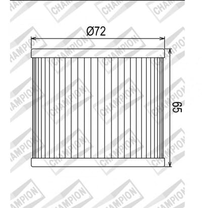 Filtre à huile Champion pour moto Suzuki 400 GS 1977 à 1979 X307 Neuf