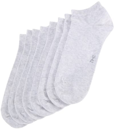 Tom Tailor - Sneakersokken in een set van 8 stuks - Maat 39-42 - silver grey