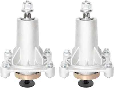 Spindel Montage - Maaier Onderdeel - Gazon Onderhoud - Duurzaam Aluminium - 2 Stuks - Zilver