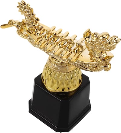 Plastic Trofee Beker - Onderscheiding Gouden Beker - Wedstrijden Prijzen - Gedetailleerd Vakmanschap - 17.5 x 16.5 x 7.5 cm
