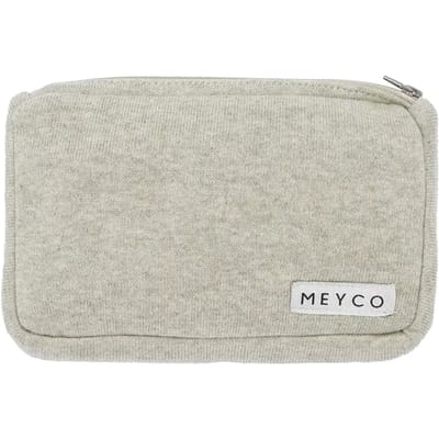 Meyco Baby Knit Basic billendoekjesetui - sand melange