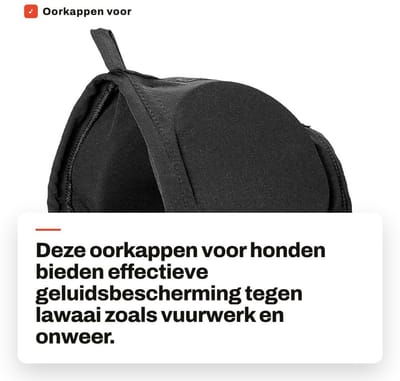 Dailygoods- Oorkappen voor Honden - Geluidsreductie - Hoofdband met Trekkoord - Warm Ontwerp - Vermindert Stress - Comfortabel en Kalmerend - Geluidsdempers