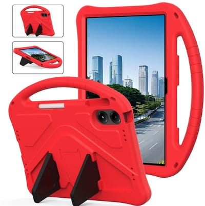 Coverup Tablethoes geschikt voor Xiaomi Redmi Pad 2 Pro Hoesje - ShockProof Kids Case - Rood