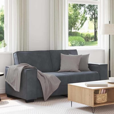 vidaXL - Tweezitsbank - 180x78x84 - cm - fluweel - donkergrijs