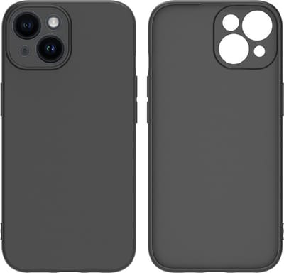 Hoesje Geschikt voor iPhone 13 Mini - Zwart Siliconen Case