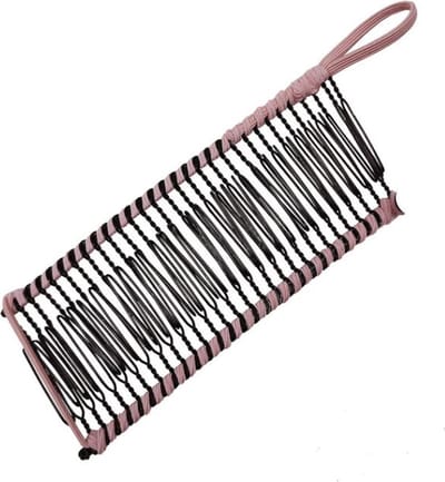 Bananenklem - Staartsierklem - Haarklem - Roze - 1 stuks