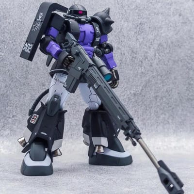 HG 1/144 GTO ZAKU Marque des Trois Étoiles Noires Rabbit Mk-II Maquette à Assembler Poupée Mécha Décorer Puzzle Jouets pour Garçons Cadeau Objet de Collection