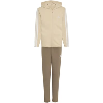 Adidas Essentials 3 Stripes French Terry Trainingspak Beige 11-12 Years Kinderen