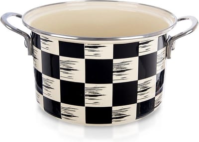 Kookpan Geëmailleerde DAMBORD 22 cm, 4 l - Kookpot - Soeppan