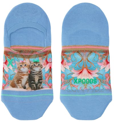 XPOOOS - Kitty Dames Footies - 1-Pck - Maat One Size