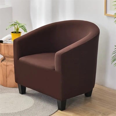 Effen kleur fauteuil bankhoes relax stretch eenpersoons bad club bankhoes voor woonkamer elastische beschermhoes