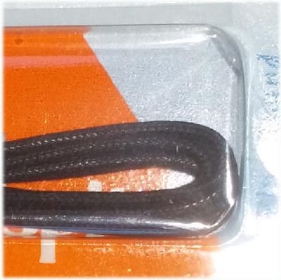 2 mm x 90 cm donker bruin - Ronde dunne wax veter - 1 paar