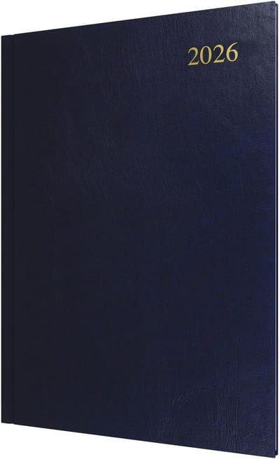 2026 Kalender Jaarplanner - Week-to-View Dagboek A4 - Donkerblauw