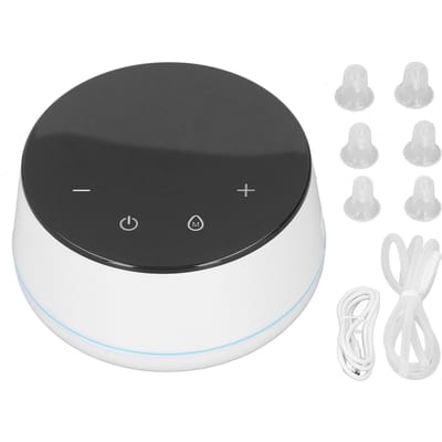 Elektrische Tepelcorrector 9 Snelheden 6 Covers Siliconen Ingetrokken Tepels Retractie Zuigapparaat white
