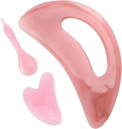 Lichaamsmassage Tool voor Gua Sha en Lymfedrainage, 3-delige Set voor Rug, Nek en Gezicht, Ideaal voor Celulitis en Ontspanning