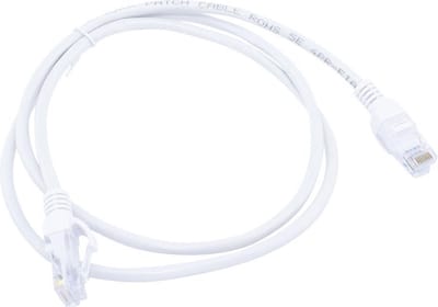 1 meter CAT 6 premium UTP kabel - Wit - Incl. RJ45 stekkers - Hoge kwaliteit kabel