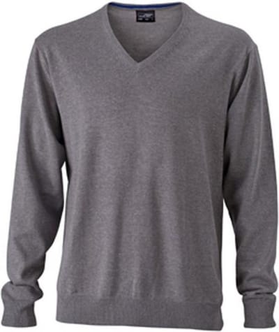 James and Nicholson Heren V-hals pullover (Grijze Heide)