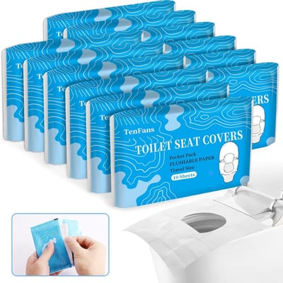 120x Universele XL Wegwerpbare Toiletbrilhoezen - Oplosbaar & Afwasbaar