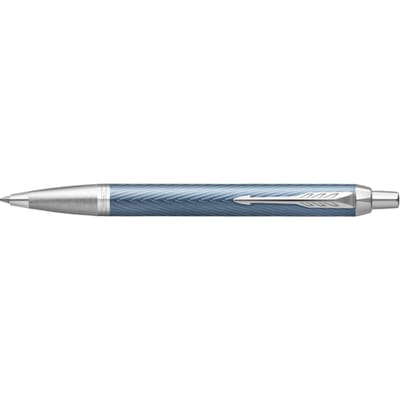 Parker IM Premium balpen | Blue Grey met chroomdetail | Medium punt met blauwe inkt | Geschenkdoos
