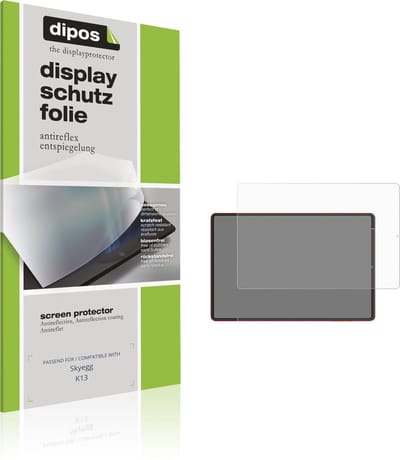 dipos – 2x Matte Beschermfolie geschikt voor Skyegg K13 | Krasbestendige & antireflecterende Screenprotector Ultra-Thin