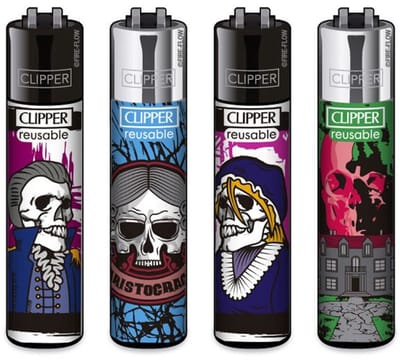 Clipper aansteker - Large ROOTS #4 - CP11 (4 stuks)