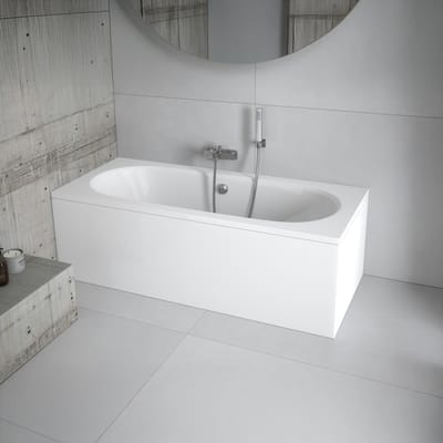 Badland VITAE ligbad 160 x 75 cm wit met styropor ombouw